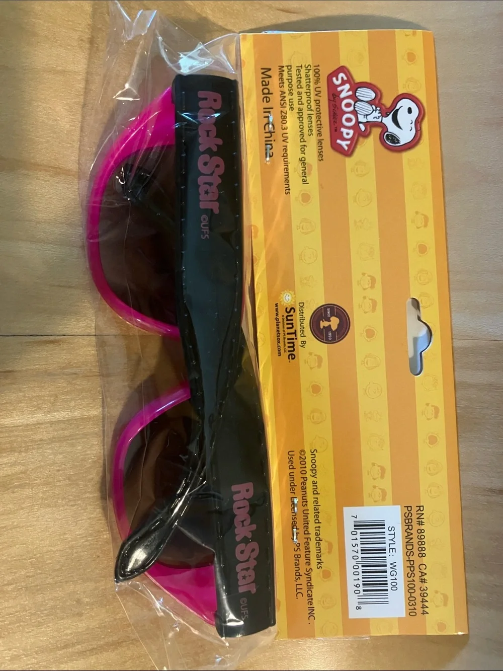 Snoopy Girls Pink and Black 